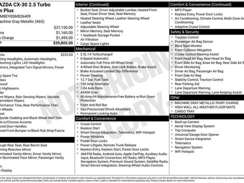 Certified 2025 MAZDA CX-30 2.5 Turbo w/ Premium Plus Pkg AWD/4WD image 3