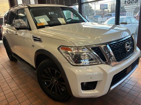 Used 2018 Nissan Armada Platinum w/ Captain Seat Package RWD image 1