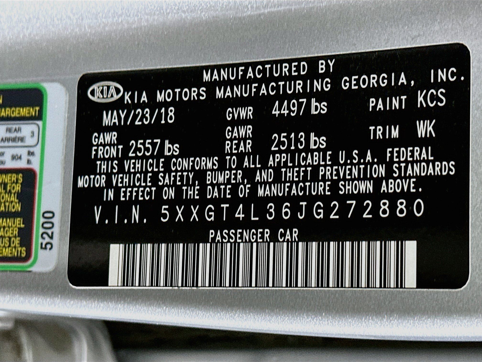 Used 2018 Kia Optima LX w/ 17" Alloy Wheels Package FWD image 12