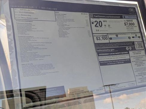 New 2026 Land Rover Defender 110 S image 20