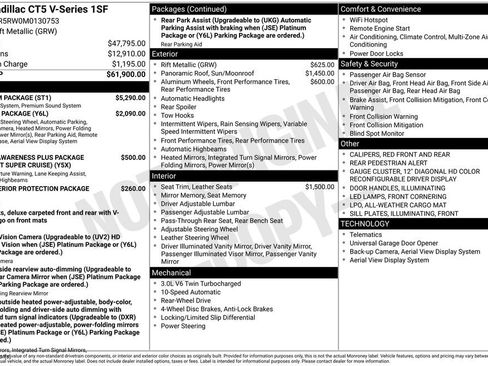 Used 2021 Cadillac CT5 V w/ Premium Package image 4