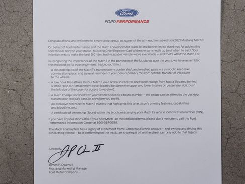 Used 2021 Ford Mustang Mach 1 w/ Equipment Group 700A image 40