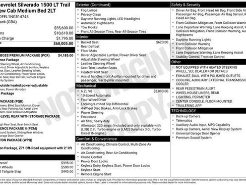 Used 2022 Chevrolet Silverado 1500 LT Trail Boss w/ LT Trail Boss Premium Package image 15