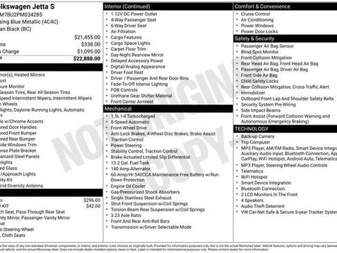 Certified 2023 Volkswagen Jetta S FWD image 30