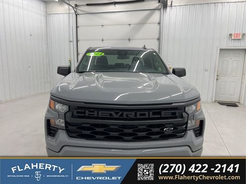 Used 2024 Chevrolet Silverado 1500 Custom w/ Turbomax Blackout Package AWD/4WD image 7