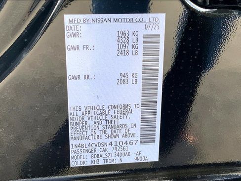 New 2025 Nissan Altima 2.5 SR w/ SR Premium Package image 14