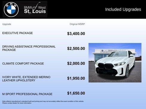 New 2026 BMW X6 xDrive40i w/ Executive Package image 17