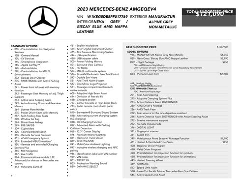 Used 2023 Mercedes-Benz EQE AMG 4MATIC Sedan image 81