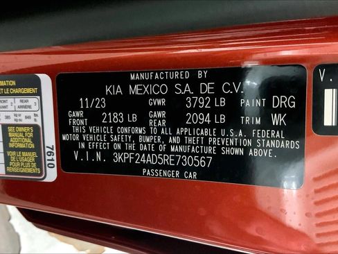 Certified 2024 Kia Forte LXS w/ LXS Technology Package image 31