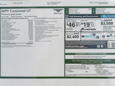 Used 2026 Bentley Continental GT AWD/4WD image 54