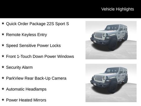 Used 2020 Jeep Wrangler Unlimited Sport S AWD/4WD image 8