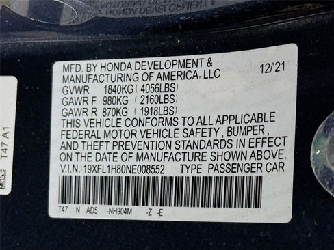 Used 2022 Honda Civic Sport Touring image 33