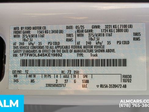 Used 2025 Ford F150 XLT w/ Equipment Group 301A Standard image 36