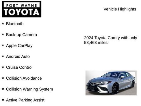 Used 2024 Toyota Camry XSE FWD image 7