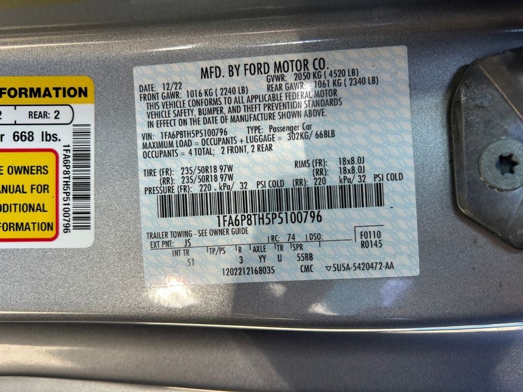 Used 2023 Ford Mustang Premium w/ Equipment Group 201A RWD image 37