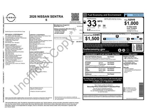 New 2026 Nissan Sentra S image 39