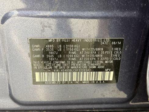 Used 2015 Subaru Outback 2.5i Limited AWD/4WD image 28
