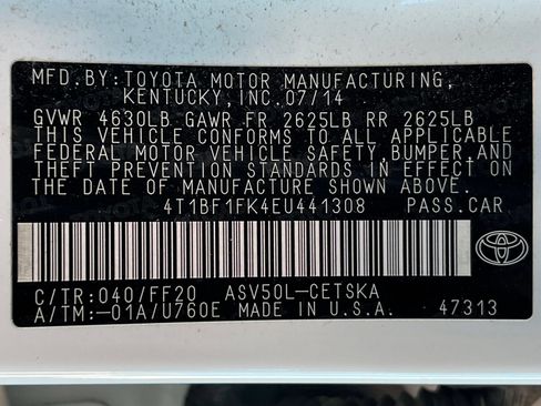 Used 2014 Toyota Camry SE w/ Moonroof Package FWD image 16