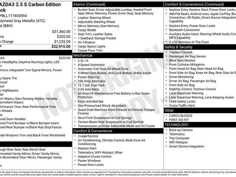 New 2026 MAZDA MAZDA3 Carbon image 3