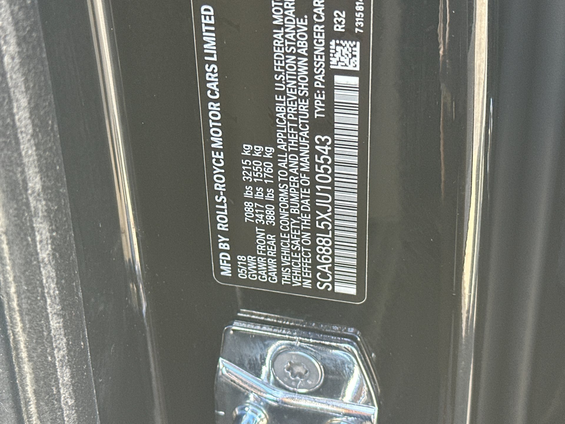 Certified 2018 Rolls-Royce Phantom Extended Wheelbase RWD image 34
