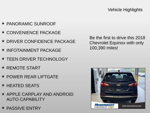 Used 2018 Chevrolet Equinox LT w/ Sun & Infotainment Package image 7
