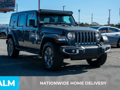 Used 2021 Jeep Wrangler Unlimited Sahara w/ Uconnect 4C Nav & Sound Group AWD/4WD image 4