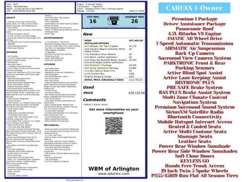 Used 2015 Mercedes-Benz S 550 4MATIC Sedan image 2