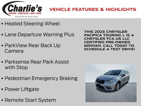 Certified 2023 Chrysler Pacifica Touring-L image 13