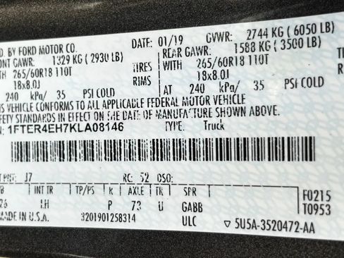 Used 2019 Ford Ranger XLT w/ Equipment Group 302A Luxury RWD image 32