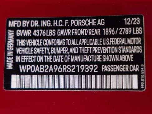 Used 2024 Porsche 911 Carrera S w/ Sport Package RWD image 36