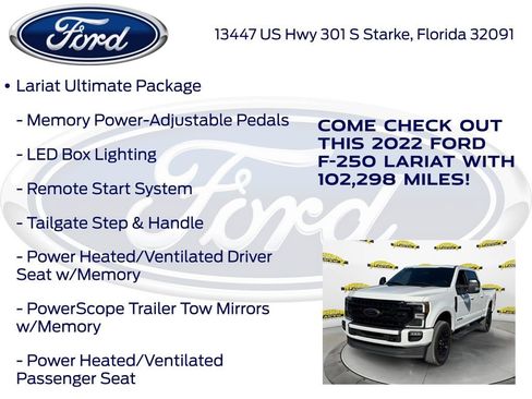 Used 2022 Ford F250 Lariat w/ Black Appearance Package image 25