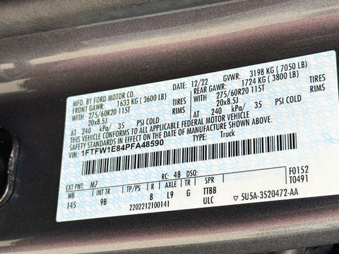 Used 2023 Ford F150 Platinum w/ Equipment Group 701A High AWD/4WD image 35