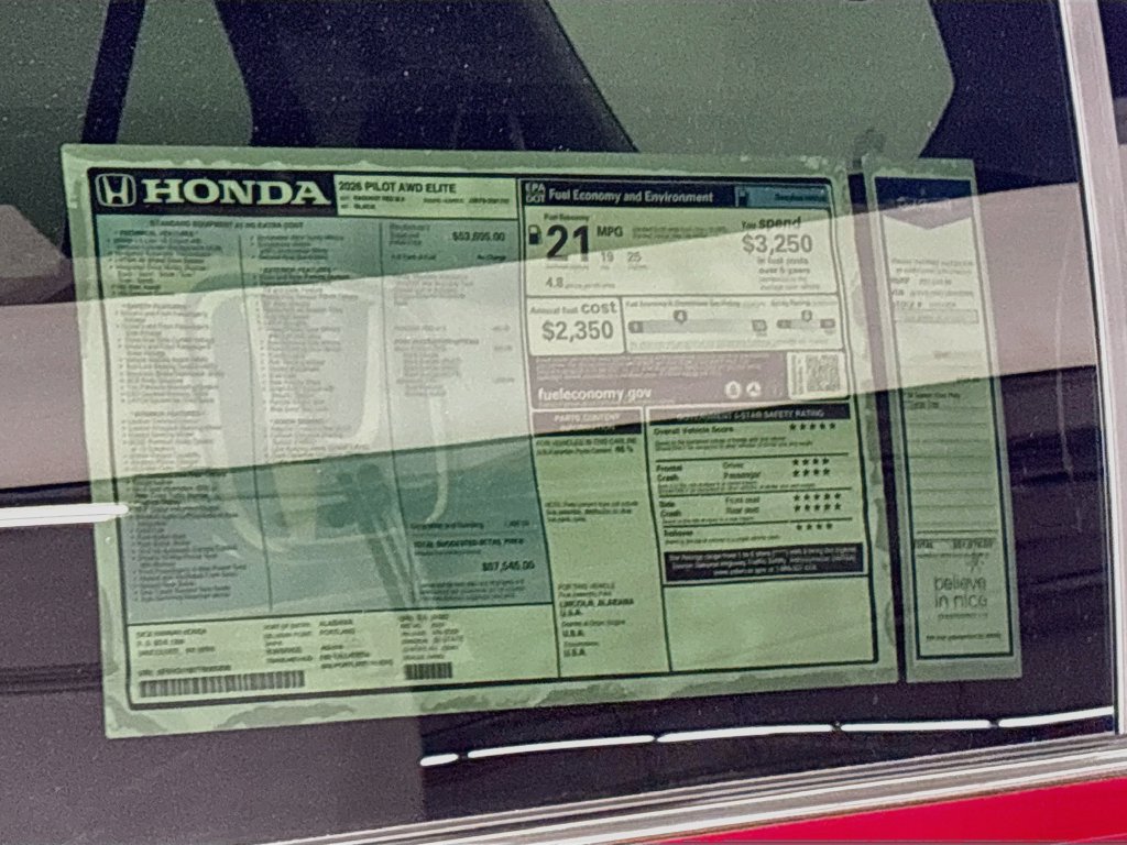 New 2026 Honda Pilot Elite image 25