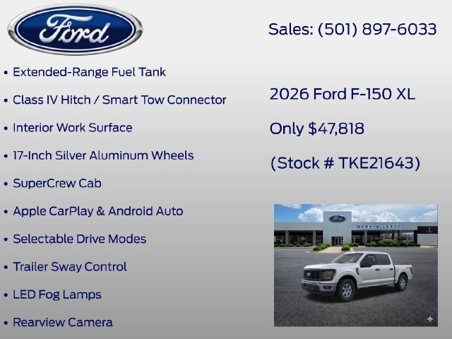 New 2026 Ford F150 XL w/ Equipment Group 103A High AWD/4WD image 12