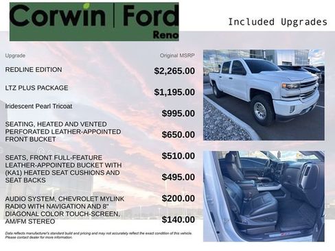 Used 2018 Chevrolet Silverado 1500 LTZ Z71 w/ Redline Edition image 3