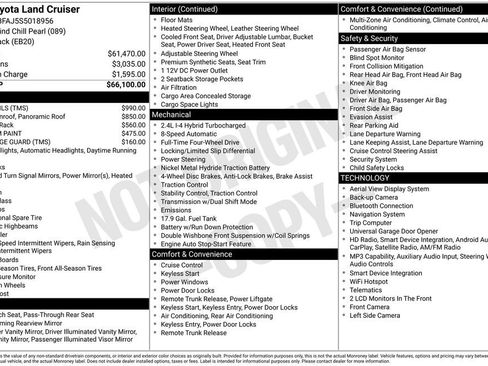 Used 2025 Toyota Land Cruiser AWD/4WD image 11