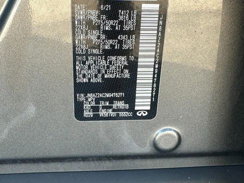 Used 2021 INFINITI QX80 Premium Select w/ Cargo Package image 22