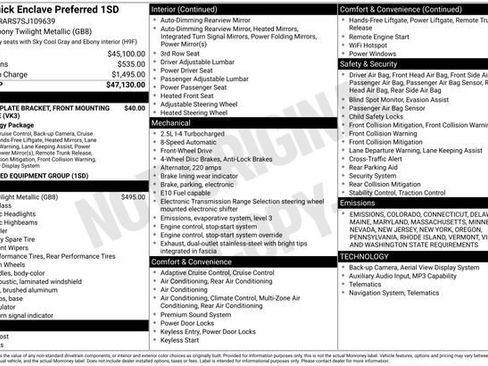 New 2025 Buick Enclave Preferred image 30