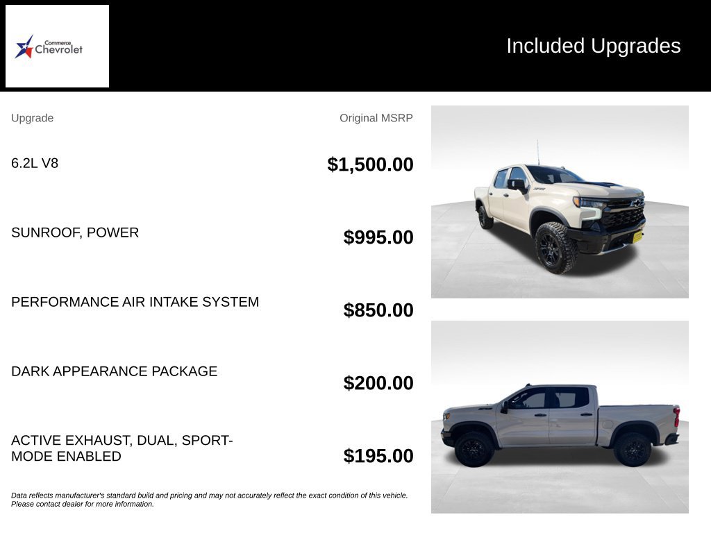 Used 2026 Chevrolet Silverado 1500 ZR2 w/ Dark Appearance Package AWD/4WD image 14
