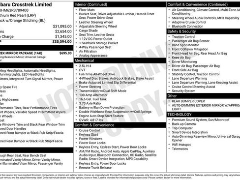 Used 2024 Subaru Crosstrek 2.5i Limited w/ Crosstrek Mirror Package image 11