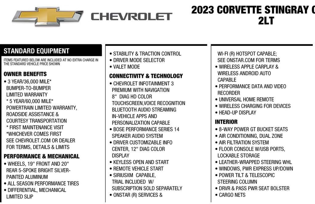 Used 2023 Chevrolet Corvette Stingray Preferred Cpe RWD image 3