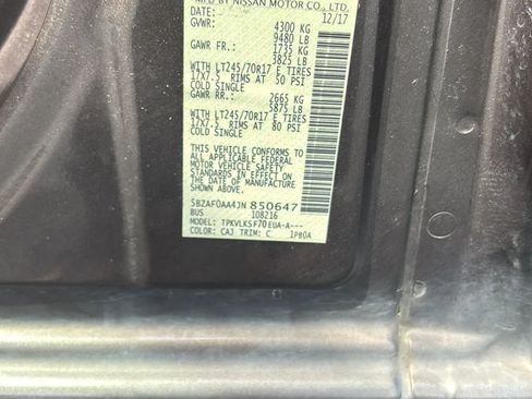 Used 2018 Nissan NV 3500 SL RWD image 44
