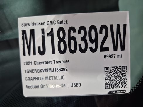 Certified 2021 Chevrolet Traverse LT FWD image 33