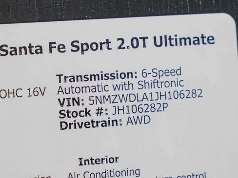Used 2018 Hyundai Santa Fe Sport w/ Cargo Package AWD/4WD image 23
