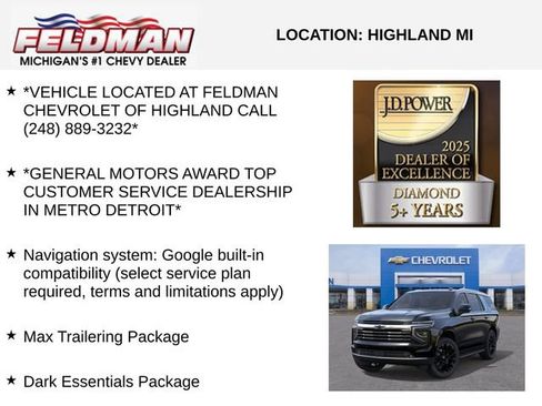 New 2026 Chevrolet Tahoe LT w/ Comfort Package AWD/4WD image 3