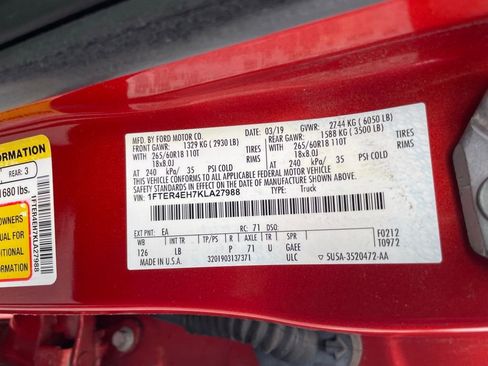 Used 2019 Ford Ranger XLT w/ Equipment Group 302A Luxury image 10