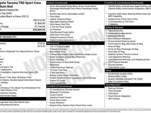 Used 2026 Toyota Tacoma TRD Sport RWD image 5