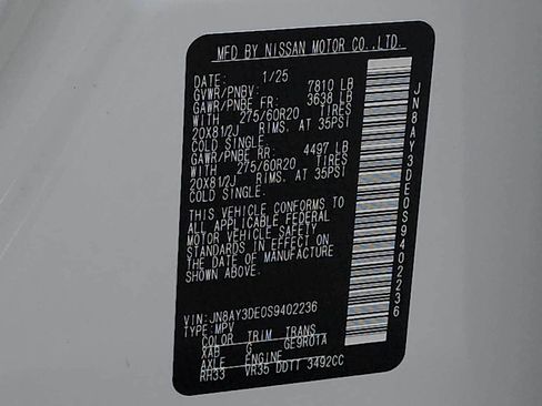 New 2025 Nissan Armada PRO-4X w/ Pro-4X Premium Package image 22