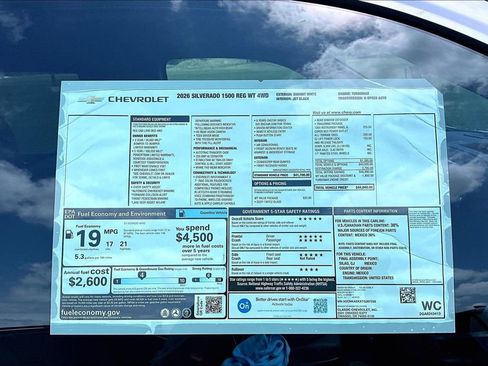 New 2026 Chevrolet Silverado 1500 W/T w/ WT Value Package AWD/4WD image 12