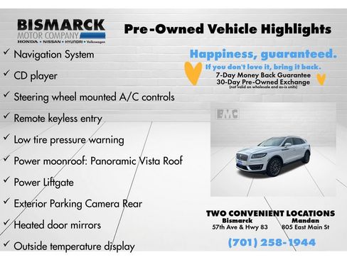 Used 2019 Lincoln Nautilus Reserve w/ Class II Trailer Tow Package AWD/4WD image 5